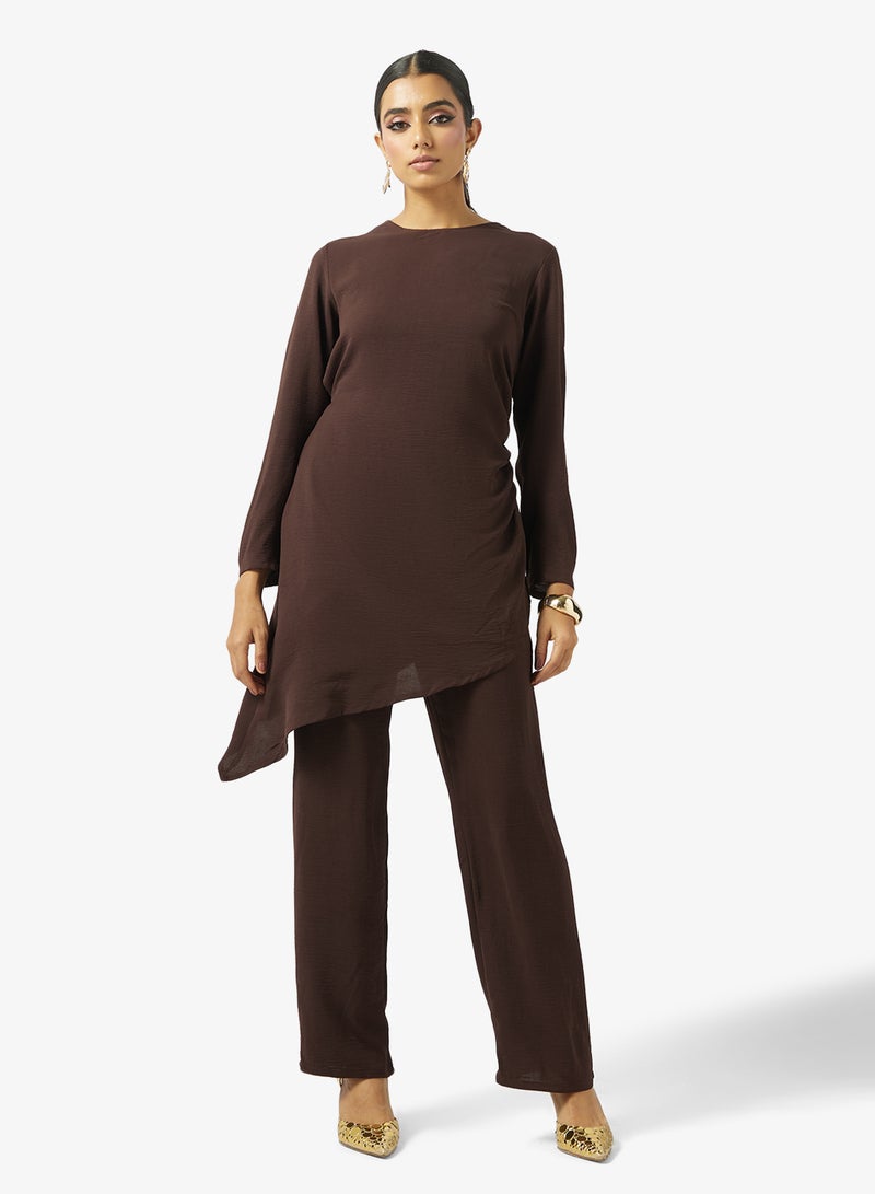 Khizana Asymmetric Tunic & Pant Set - Image 1